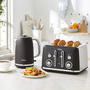 Sunbeam Alinea 4-Slice Toaster with High Lift | Wide Slots & Independent 2-Slice Controls | Dark Canyon Black | TA2740K
