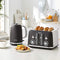 Sunbeam Alinea 4-Slice Toaster with High Lift | Wide Slots & Independent 2-Slice Controls | Dark Canyon Black | TA2740K