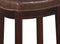 (brown) - Linon Claridge Patches Bar Stool, 80cm , Brown