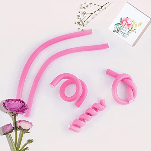 Twist Foam Hair Rollers Foam No Heat Hair Rods Rollers,Flexible Curling Rods,Hair Rollers Twist Curlers with Soft Foam,Flexi Rod Curlers Flexible Curling Rods,10Pcs Hair Twist Flexi Rods Hair Curlers