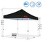 MASTERCANOPY Pop Up Canopy Tent Commercial Grade 10x10 Instant Shelter (Black)