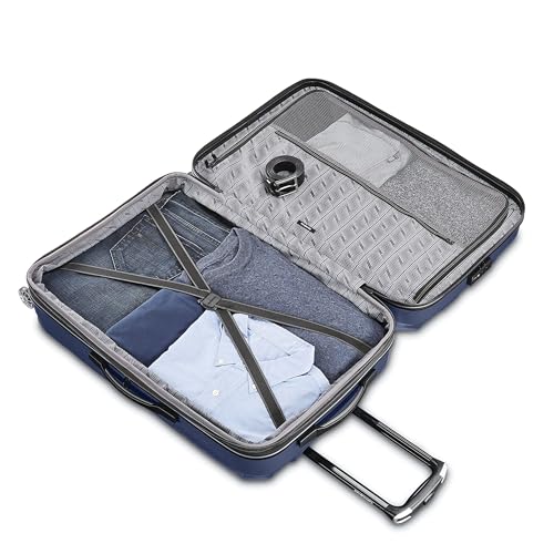 Samsonite Unisex-Adult Centric 2 Hardside Expandable Luggage with Spinners, True Navy, 2-Piece Set (20/24), Centric 2 Hardside Expandable Luggage with Spinners