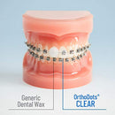 OrthoDots CLEAR – Moisture Activated, Dental Wax Alternative for Pain Caused by Braces, Clear Aligner Trays and other Orthodontic Appliances. OrthoDots Stick Better and Stay on Longer that Dental Wax.