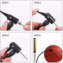 20 Packs Air Pump Inflation Needles, Dual-Port Inflatable Ball Pump Needle Stainless Steel Pump Needle Adaptor Air Needle for Balls Basketball Football Volleyball Soccer Rugby