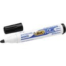 BIC Velleda 1701 Whiteboard Marker Large Bullet Tip - Black Ink, Box of 12 Dry Erase Markers