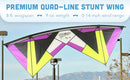 REVOLUTION Kite 4 Lines Reflex XX, Lime/Purple