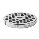 #12 Stainless Steel Meat Grinder Plate Discs Blades for Kitchenaid Mixer FGA Food Chopper and Hobart, LEM, Cabelas, Weston, MTN Meat Grinders