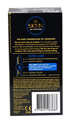 SKYN Extra Lubricated Condom 10 Pack, 10 count