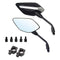 [2022 Upgraded] Mamiko 8MM Motorcycle Mirrors Universal for 7/8"Handlebars Bike Mirror Compatible with ATV Snowmobile Scooter Moped Dirt Bike Sportsman - Convex Mirrors