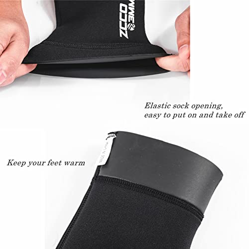 ZCCO 1.5mm/3mm Neoprene Diving Socks,Beach Water Socks for Men Women,Swim Socks for Diving,Snorkeling,Surfing,Water Sports, Black, XX-Large