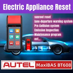 Autel MaxiBAS BT608 2024 Version 12v Car Bettery Tester Automotive Electrical System Tester Adaptive Conductance All System Diagnostic AutoScan VIN scan Read/Clear Code Upgraded BT508 BT506