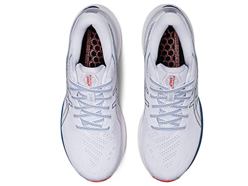 asics Men's Gel-Kayano 29 Running Shoes, 12, White/DEEP Ocean