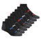 PUMA Men's 8 Pack Low Cut Running Socks, Black, US 10-13