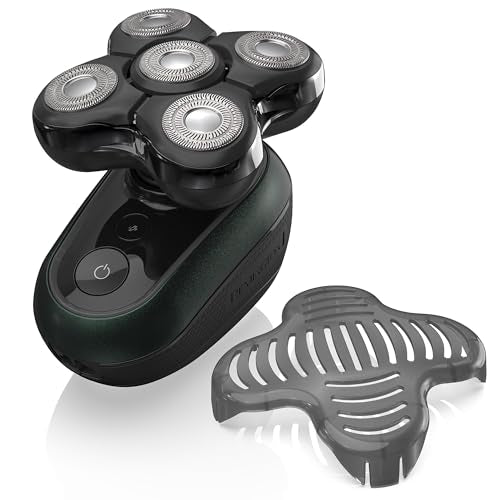 Remington RX7 Ultimate Head Shaver, HC7500AU, 5 Different Cutting Heads, Dual Track Blades for Clean and Comfortable Shave, Ergonomic Design Black 1.0 count