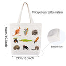 Animal Lover gift Australia Animal Tote Bag Kangaroo Koala Lover gift Platypus Crocodile Shopping Tote Bag (Animals-AU)