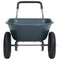 vidaXL Heavy-Duty Wheelbarrow - 100 kg Capacity, Green and Grey, Metal and Plastic, Ideal for Garden Tasks and Home Improvement