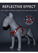 New Reflective Dog Harness for Small Dogs,Soft Suede Puppy Harness and Leash Set,Escape Proof Small Dog and Cat Harness,Step-in Dog Vest Harness for Extra Small,Medium Dogs,Breathable Dog Rope