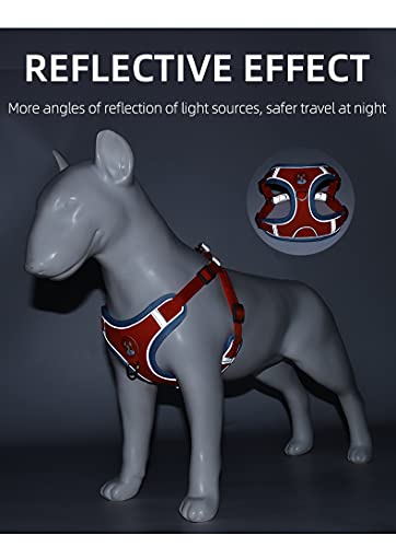 New Reflective Dog Harness for Small Dogs,Soft Suede Puppy Harness and Leash Set,Escape Proof Small Dog and Cat Harness,Step-in Dog Vest Harness for Extra Small,Medium Dogs,Breathable Dog Rope