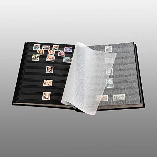 Prophila Lighthouse stamp album (new) 60 black sides, padded black cover