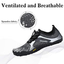 SAGUARO Barefoot Trail Running Shoes Women Men Lightweight Breathable Five Fingers Water Sneakers Minimalist Athletic Zero Drop 5 Wide Toes Cross Training Shoe for Gym Beach Kayaking Rowing Jogging