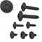 Auprotec Tapping Screws 4.2 x 22 mm Flat Head with Washer Torx Black Galvanised DIN 7049 4.2 x 22 mm Pack of 100