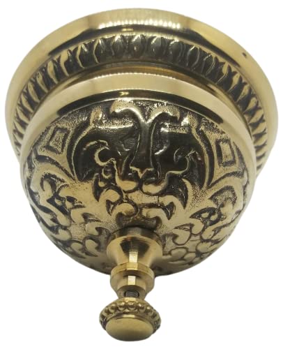 1 X Solid Brass Victorian Style Service Desk Bell