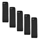 (Black) - Cosmos 5 PCS Black Colour Comfort Neoprene Handle Wraps/Grip for Travel Bag Luggage Suitcase