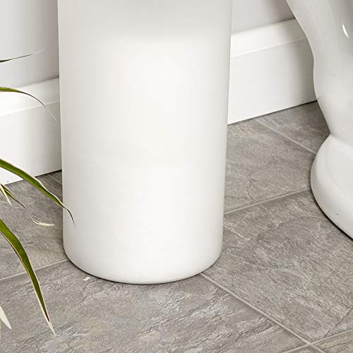 Zenna Home 7668K, Toilet Paper Canister, Frosted