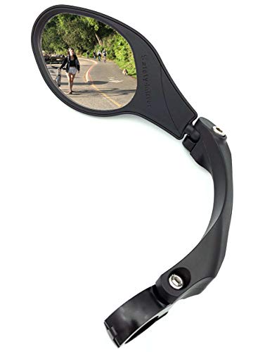 Hafny Handlebar Bike Mirror, Stainless Steel Lens Mirror, Bicycle Rearview Mirror, Safety Reflector, E-bike Mirror, Cycling Mirror, HF-MR081