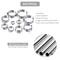 Justech 100pcs 5.8-21mm The Single Ear Stepless Hose Clamps, 304Austenitic Stainless Steel, TUV certification, Seal holes, Clamping Tool Kit