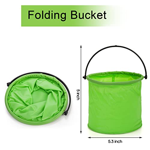 ZENFUN 11 Pack Kids Telescopic Butterfly Nets, 7 Extendable Fishing Nets with 4 Folding Water Buckets, Outdoor Insect Catching Nets, Great for Catching Ladybird, Bugs, Fish, Insect