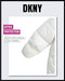 DKNY Baby Girls' Pram Snowsuit – Heavyweight Quilted Bodysuit – Insulated Zip Up Outerwear Footed Jumpsuit Coveralls (0-24M), Size 3-6 Months, Cream