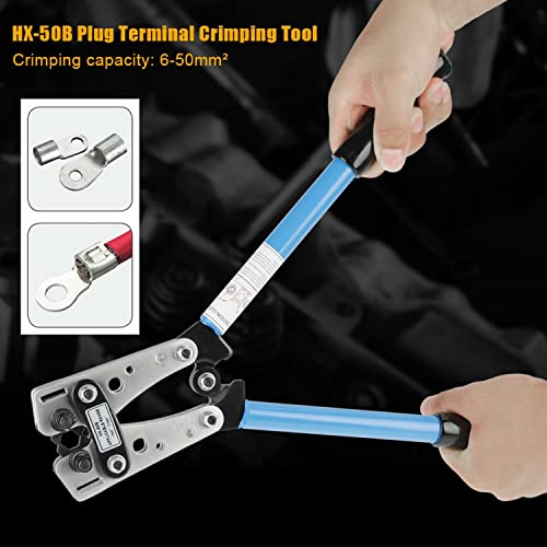 Crimping pliers Cable Plug Crimping Tool Battery Terminal Hex Crimper Electrician Connector Hand 6-50mm²