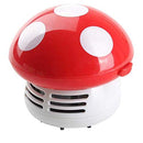 HONBAY Mini Cute Table Dust Vaccum Cleaner Mushroom Shaped New Portable Corner Desk Vaccum Cleaner Mini Cute Vacuum Cleaner Dust Sweeper (Red)