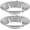 Kichvoe Induction Burner 2PCS Wok Ring For Gas Stove Stainless Steel Wok Rack Round Bottom Wok Stand Wok Accessories-10 * 2Inches Gas Stove Pot Rack