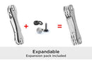 KeySmart Classic - Compact Key Holder and Keychain Organizer (up to 14 Keys, Titanium)