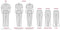Dickies EDS Professional Women Scrubs Dress Button Front 84500, White, X-Small
