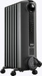 De'Longhi TRRS0715E.G, 1500W Radia S Oil Column Heater w/Timer, Black