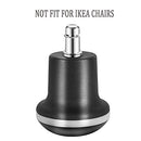 uvce Bell Glides Replacement Office or Chair Stool Swivel Caster Wheels to Fixed Stationary Castors, Short Profile 5pcs (High Bell Glides B)