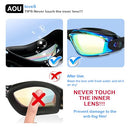 Aouloves Kids Swim Goggles 2 Pack,Anti Fog No Leaking Clear Vision Water Pool Swimming Goggles for Age 3-9