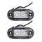 2X Side Marker Clearance 12V LED Lights Cool White Indicators Trailer Caravan RV