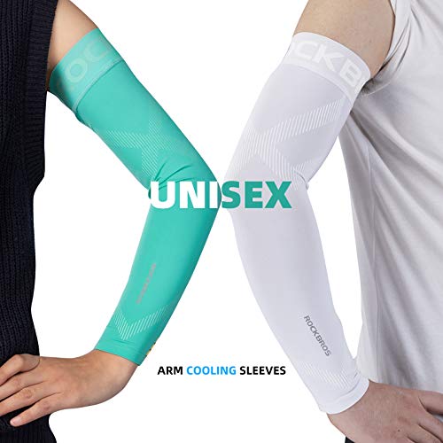 ROCKBROS UV Protection Cooling Arm Sleeves for Men Women UPF 50+ Sun Sleeves to Cover Arm Outdoor Sports Golf Cycling Running Football Basketball