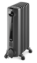 De'Longhi TRRS0715E.G, 1500W Radia S Oil Column Heater w/Timer, Black