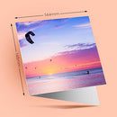 1 x Greeting Card Kite Surfing Sunset Beach - Blank Birthday Celebration Anniversary