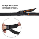 Ayaport Lashing Straps with Buckles Adjustable Cam Buckle Tie Down Cinch Strap for Packing Black 4 Pack (0.75'' x 48'')