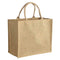 (Pack of 2 Bag) 100% Natural Jute Bag, Reusable Shopping Bag, Hessian Bag, Eco Friendly Bag (Size 32H cm x 40W cm x 18D cm)