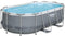 Bestway Power Steel 14' x 8'2" x 39.5" Oval Above Ground Pool Set | Includes 530gal Filter Pump, Ladder, ChemConnect Dispener