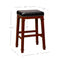 Linon Kennedy Backless PU bar Stool