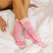 Zensah Calming Sleep Socks - Warm, Soft, Fuzzy, Wool, Thermal, Slipper Sock for Women, Rosy, Small