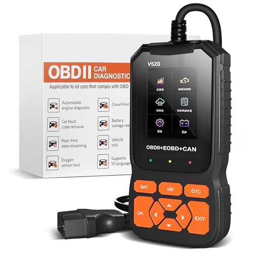 OBD2 Diagnostic Device Diagnostic Car Adapter, OBD ELM327 Diagnostic Error Memory Reading, LuLuanping V520 Diagnostic Tools, for All OBDII Protocol Cars, Check Engine Light, I/M Readiness Smog Check